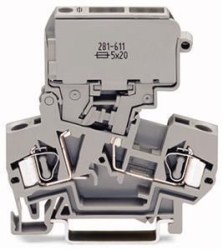 WAGO Sicherungsklemme 281-611 für Sicherungen 5x20mm