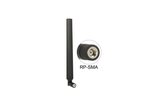 DELOCK WL-Antenne RP-SMA 4-7dBi Kippgelenk schwarz