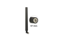 DELOCK WL-Antenne RP-SMA 4-7dBi Kippgelenk schwarz