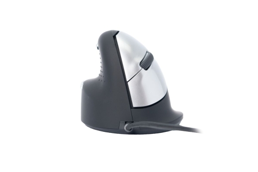 R-Go Maus HE ergonomisch links USB mittel schw./silb retail