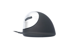 R-Go Maus HE ergonomisch links USB mittel schw./silb retail