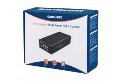 INTELLINET PoE+ Injektor 1-Port Gigabit 30W schwarz