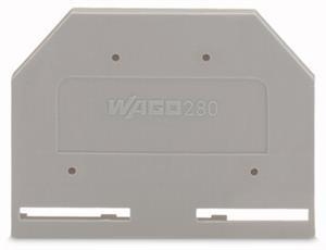 WAGO Abschluss-/Zwischenplatte 280-301 grau