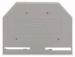WAGO Abschluss-/Zwischenplatte 280-301 grau