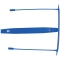 E-Clip Archivbinder - 8 cm, 100 Stück, blau