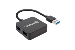 MANHATTAN USB-HUB 4-Port USB 3.0 schwarz