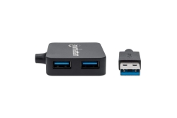 MANHATTAN USB-HUB 4-Port USB 3.0 schwarz