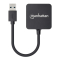 MANHATTAN USB-HUB 4-Port USB 3.0 schwarz