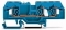WAGO Durchgangsklemme 282-684 blau 6qmm