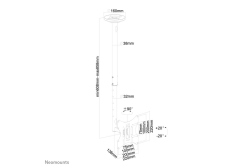 Neomounts DEH 10-40 1TFT 1Gelenk H:60-85cm Max.30KG sw