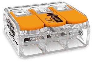 WAGO Verbindungsklemme 221-613 3 Leiter 6qmm transparent