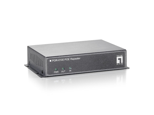LevelOne PoE Repeater Cascadable 2xFE PoE grau