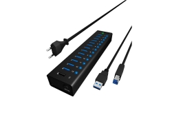Hub 13-Port IcyBox USB 3.0 IB-AC6113 mit USB Ladeanschluss