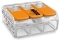 WAGO Verbindungsklemme 3polig Compact mit Hebel transparent