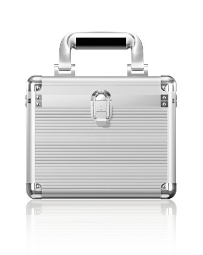 Schutzkoffer IcyBox 10x2,5 o. 3,5 HDD/SSD Aluminium retail