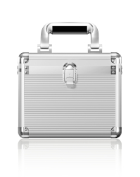 Schutzkoffer IcyBox 10x2,5 o. 3,5 HDD/SSD Aluminium retail