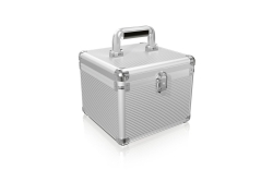 Schutzkoffer IcyBox 10x2,5 o. 3,5 HDD/SSD Aluminium retail