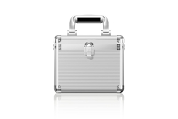 Schutzkoffer IcyBox 10x2,5 o. 3,5 HDD/SSD Aluminium retail