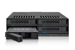 Backplane IcyDock 4x6,3cm SATAI-III/SAS in 1x5,25 HDD/SSD