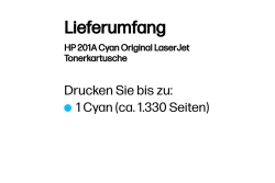 HP 201A Cyan LaserJet Tonerpatrone