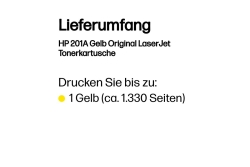 HP 201A Gelb LaserJet Tonerpatrone