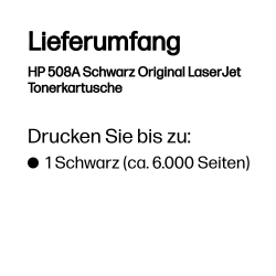 HP 508A Schwarz LaserJet Tonerpatrone