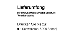 HP 508A Schwarz LaserJet Tonerpatrone