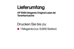 HP 508A Magenta LaserJet Tonerpatrone