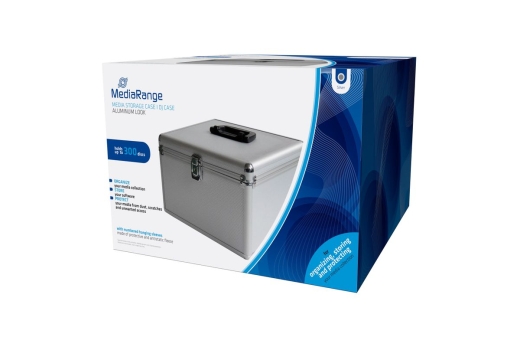 MediaRange CD DJ-Case für 300 CD/DVDs silver