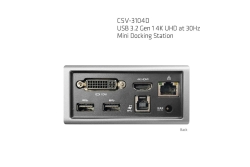 Club3D 4K Mini-Dockingst USB3 ->4xUSB3/HDMI/DVI/LAN silber retail