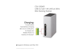 Club3D 4K Mini-Dockingst USB3 ->4xUSB3/HDMI/DVI/LAN silber retail