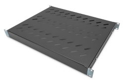 DIGITUS Fachboden 1HE 44x482x350-500mm bis 50kg schwarz vari