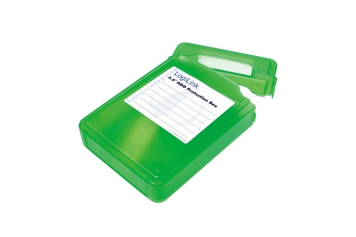 Logilink Festplatten Schutz-Box für 3,5 HDD´s, grün
