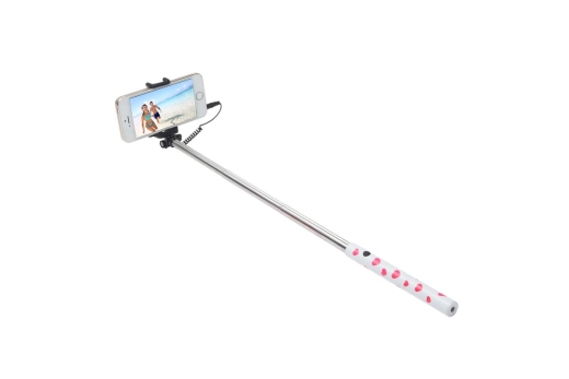 Ultron Selfie-Stick Hot Shot white pink heart