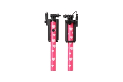 Ultron Selfie-Stick Hot Shot pink white heart