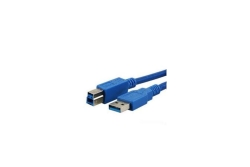 MediaRange Anschlusskabel USB 3.0 Stecker A/B 3m blau