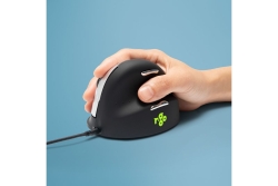 R-Go Maus HE ergonomisch rechts USB groß schw./silb...