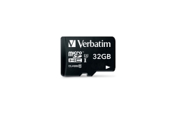 SD MicroSD Card 32GB Verbatim SDHC Pro Class 10 + Adapter...