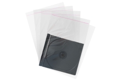 MediaRange CD Hüllen 100pcs Folientaschen 10.4mm transparent