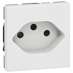 LEGRAND Steckdose 077506 Schweiz Typ13 2modulig weiss