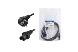Logilink Warmgeräte Netzkabel Schukon.90° auf C15 gerade,2m