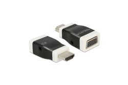 DELOCK HDMI Adapter A -> D-Sub15 St/Bu screwless +Audio