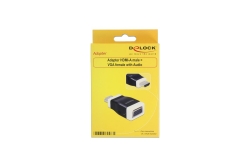 DELOCK HDMI Adapter A -> D-Sub15 St/Bu screwless +Audio