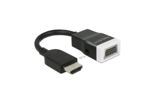 DELOCK HDMI Adapter A -> D-Sub15 St/Bu screwless +Audio +Kab