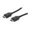 MANHATTAN HDMI-Kabel High Speed A -> A St/St 1.00m geschirm