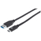 MANHATTAN USB Kabel 3.1 C -> A St/Bu 1.00m schwarz