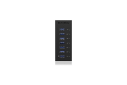 Hub 7-Port IcyBox USB 3.0 IB-AC618 Aluminium Gehäuse