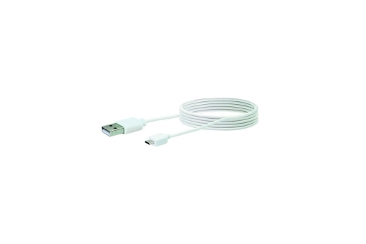Schwaiger USB-Kabel 2.0 St. A auf 2.0 Micro B 2,00m Weiß