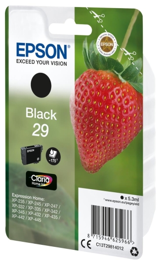 Patrone Epson 29 black T2981