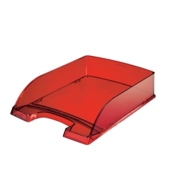 5226 Briefkorb Transparent Plus, A4, Polystyrol, rot